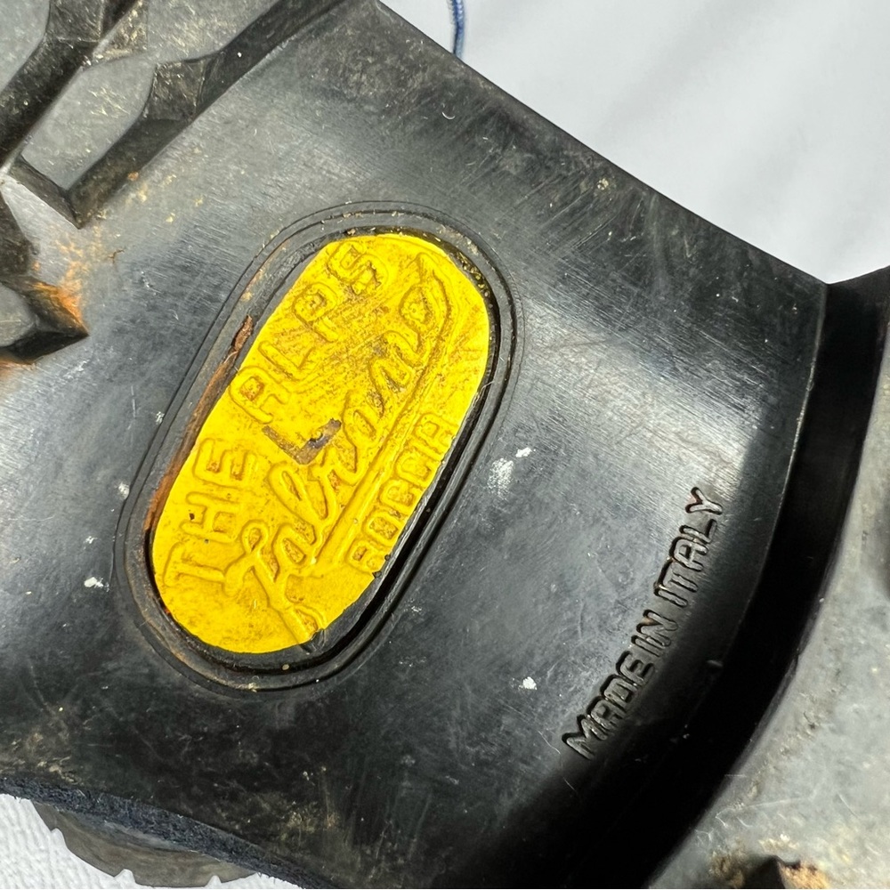 Vintage The Alps By Fabiano Blue Suede Leather Hiking Boots Womens Size 7 N - Picture 9 of 11